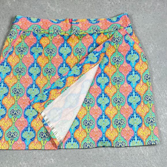 Peter Millar Skirt Womens Size 12 Multicolor Floral Print Golf Tennis Stretch - Picture 4 of 11
